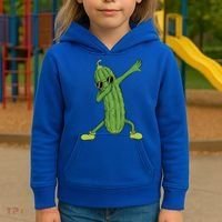 Dabbing Pickle Dancing Cucumber Lover Funny Funny Gift Kids Hoodie thumb 3