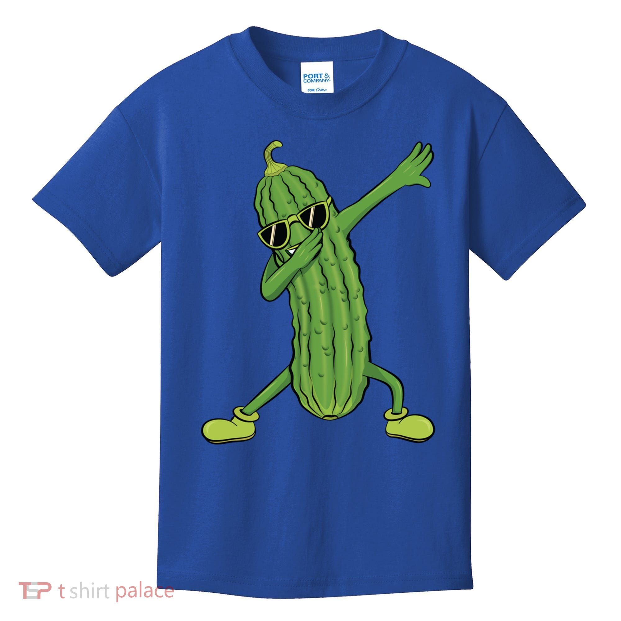 Dabbing Pickle Dancing Cucumber Lover Funny Funny Gift Kids T-Shirt