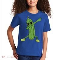 Dabbing Pickle Dancing Cucumber Lover Funny Funny Gift Kids T-Shirt thumb 2