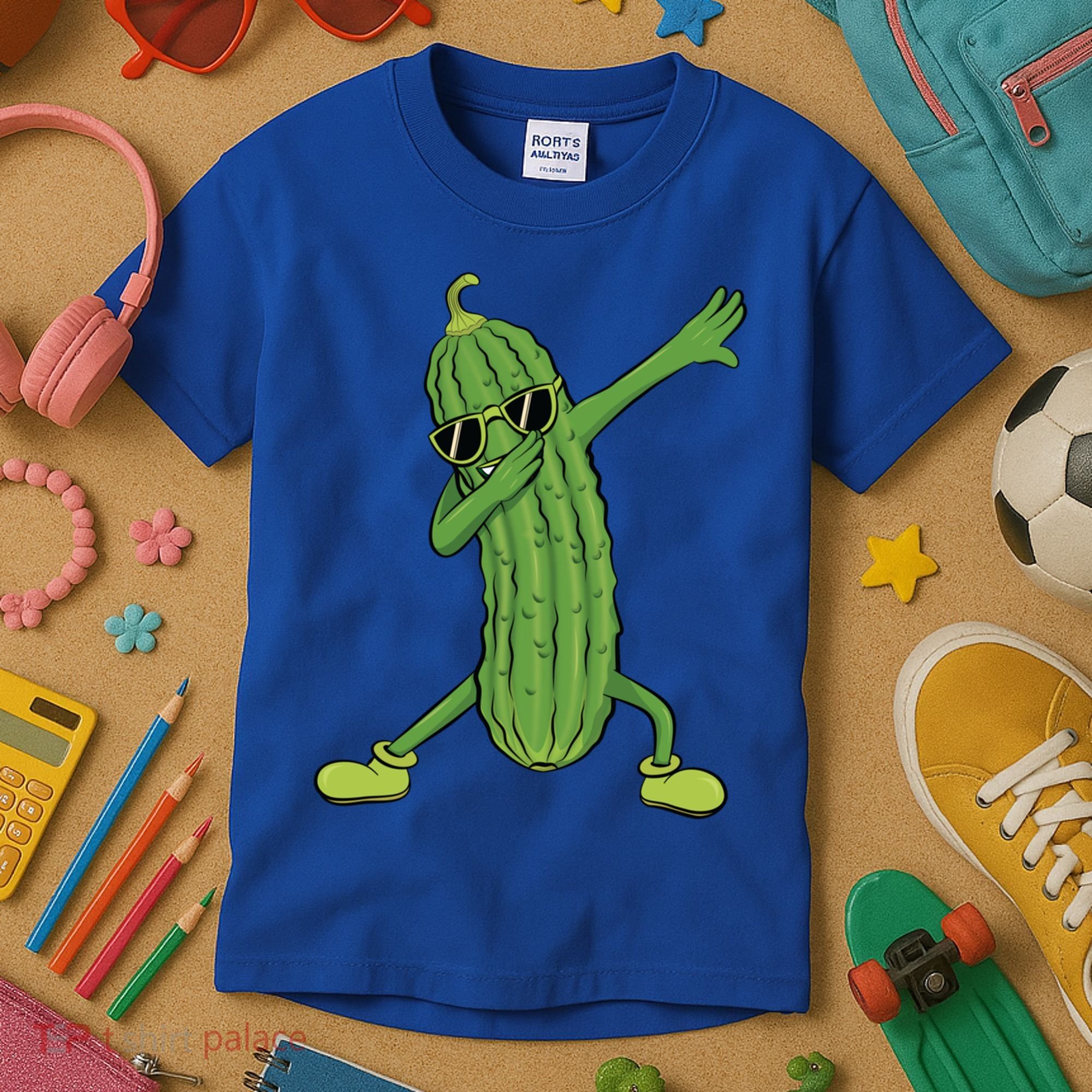 Dabbing Pickle Dancing Cucumber Lover Funny Funny Gift Kids T-Shirt