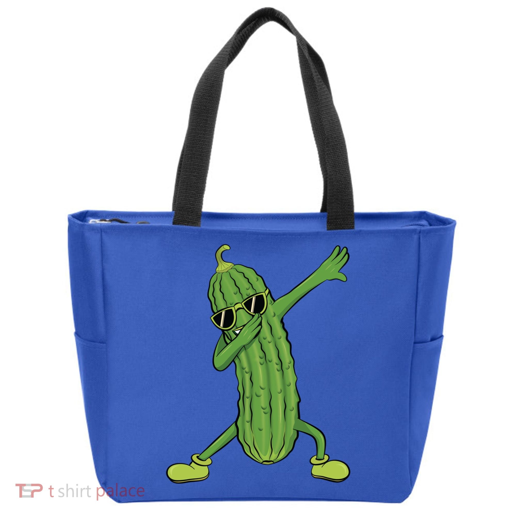 Dabbing Pickle Dancing Cucumber Lover Funny Funny Gift Tote Bag
