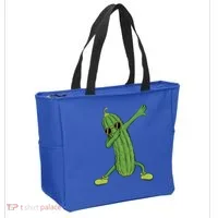 Dabbing Pickle Dancing Cucumber Lover Funny Funny Gift Tote Bag thumb 2