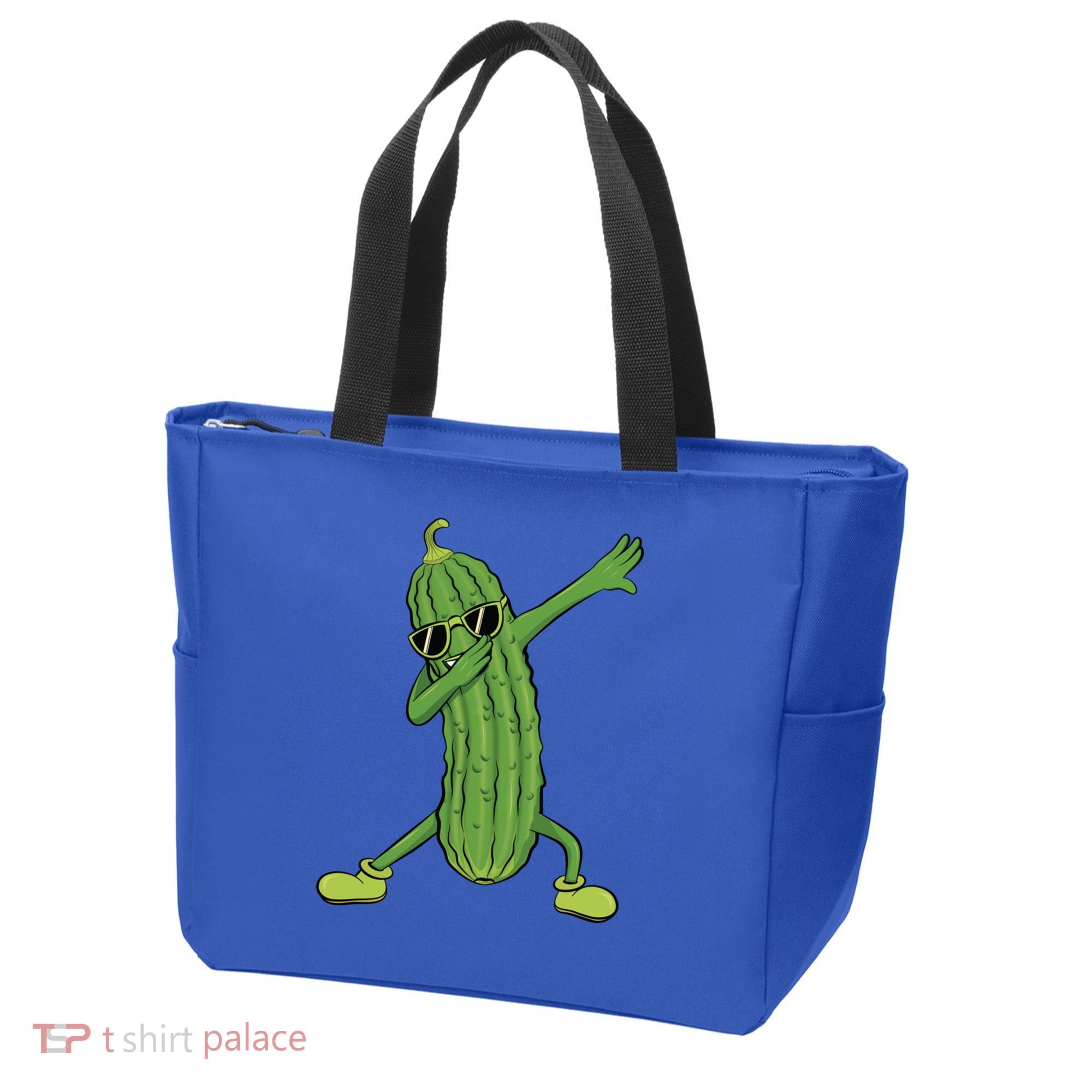 Dabbing Pickle Dancing Cucumber Lover Funny Funny Gift Tote Bag
