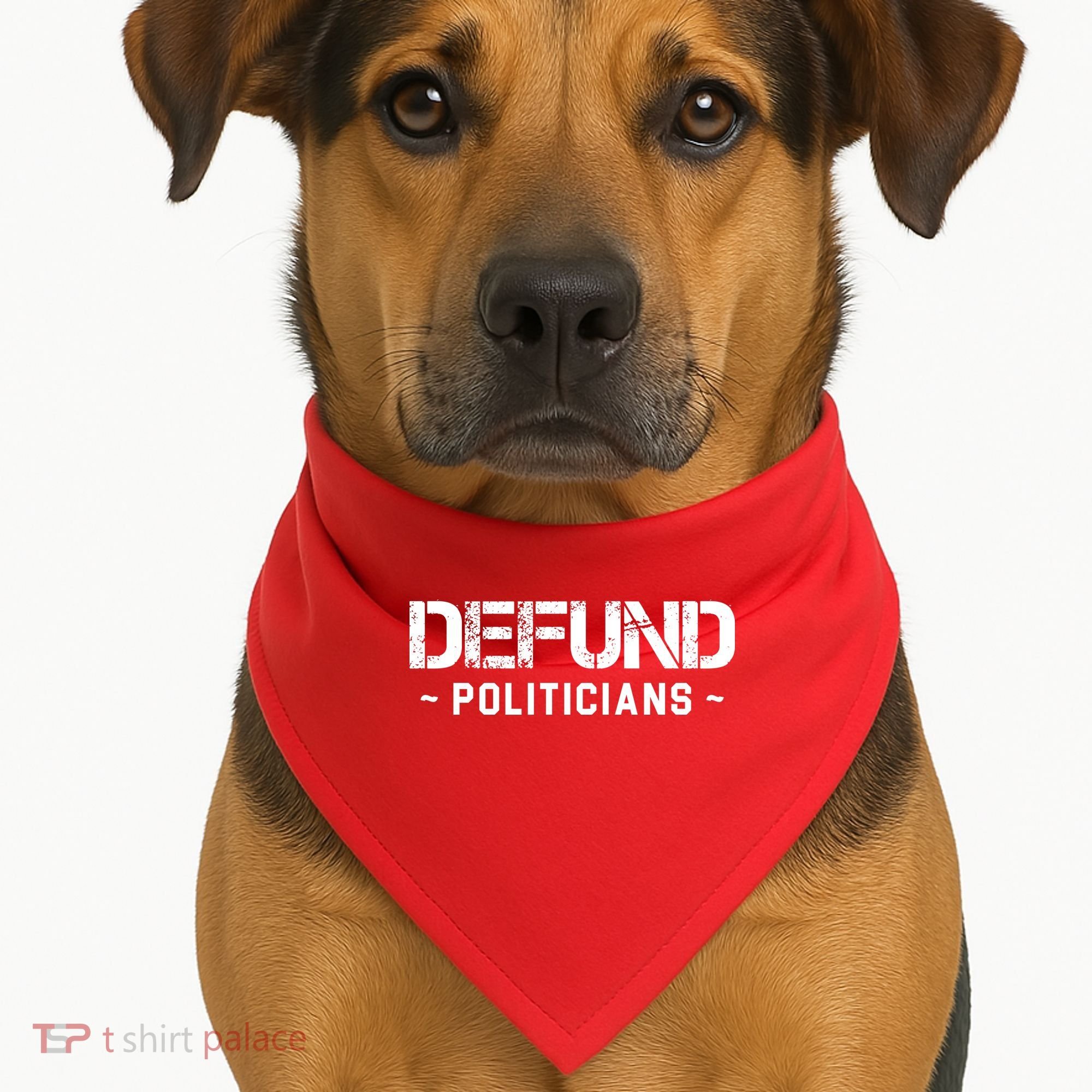 Defund Politicians Defund The Government USA-Made Doggie Bandana