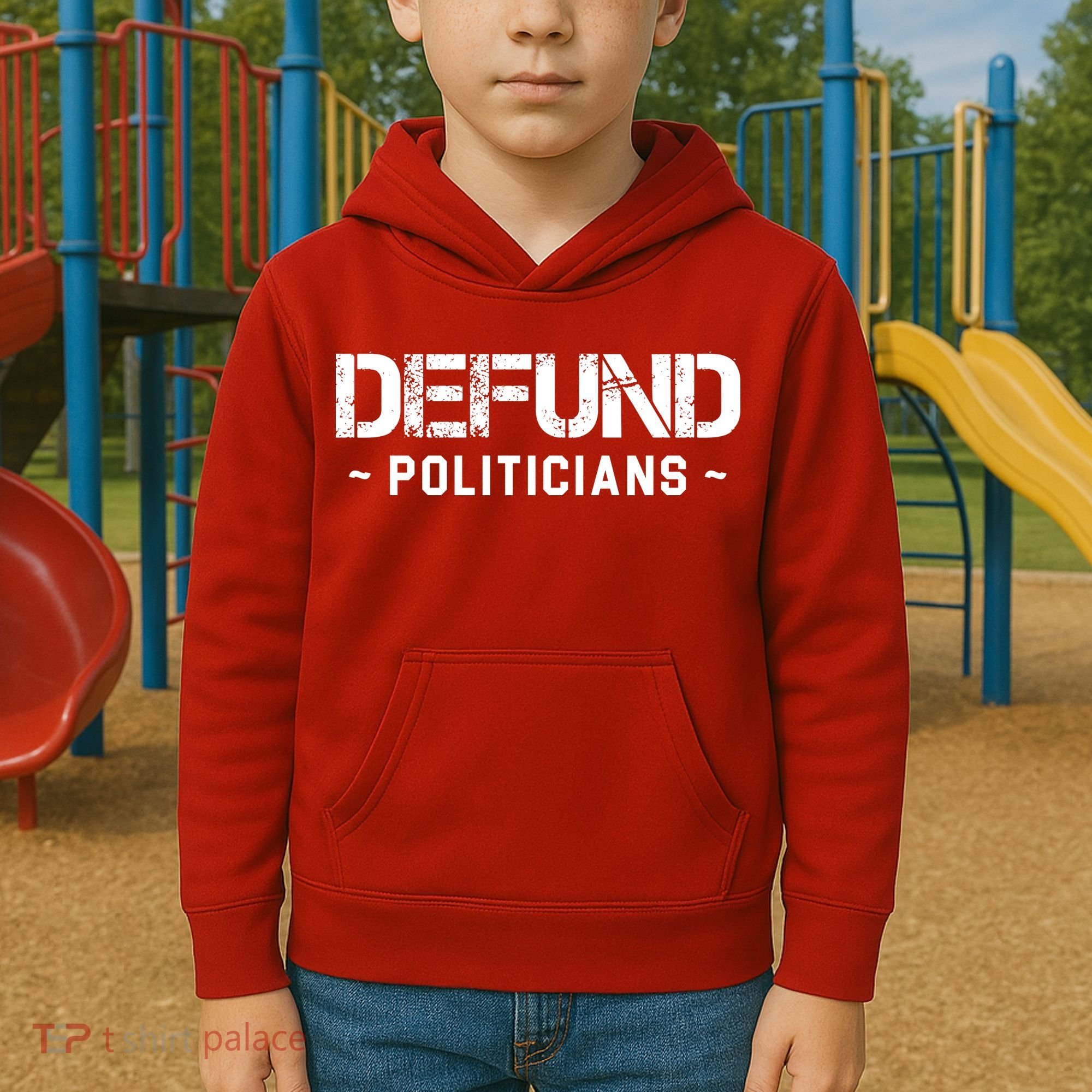 Defund Politicians Defund The Government Kids Hoodie