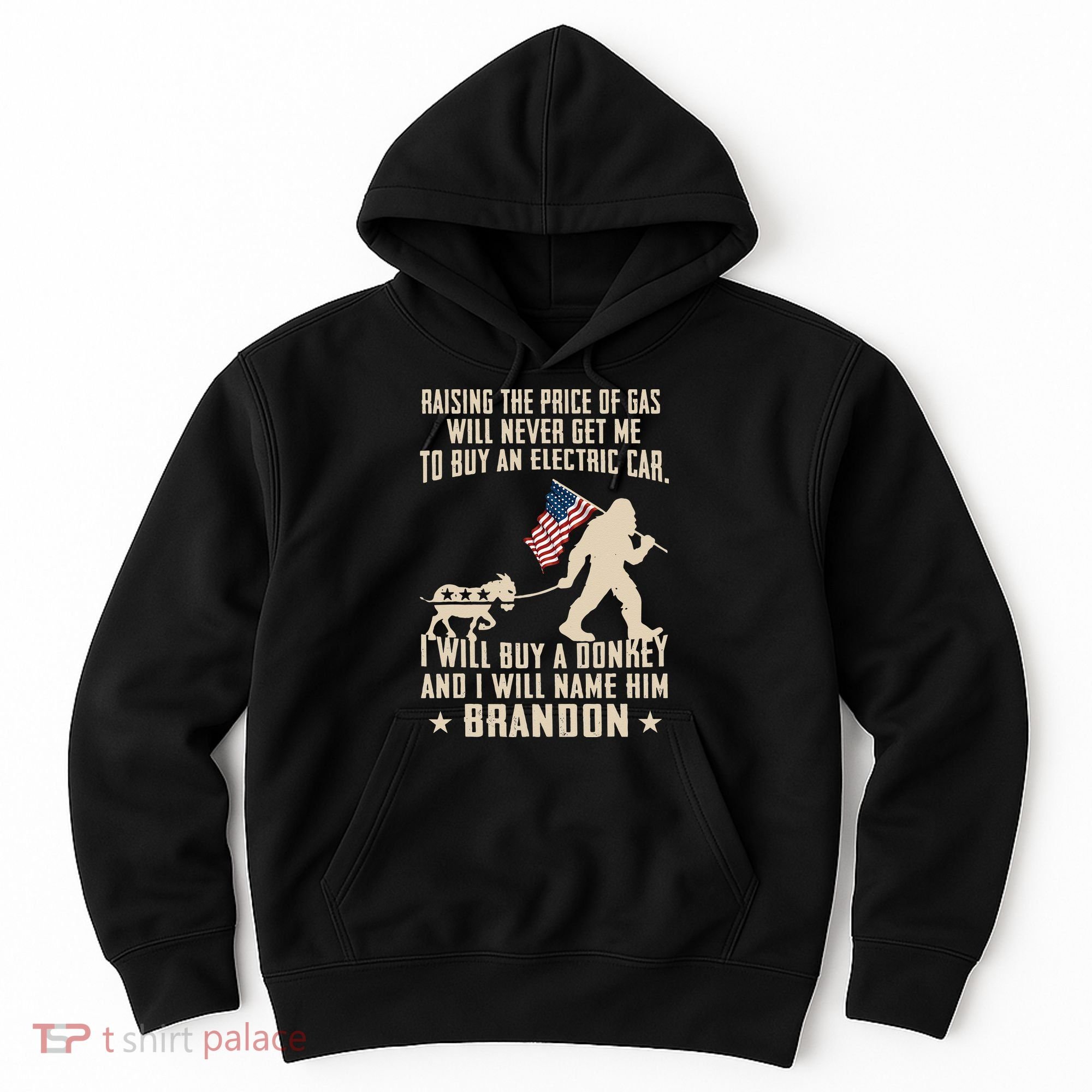 Donkey Pox Destroying America Funny Bigfoot Anti Biden Hoodie