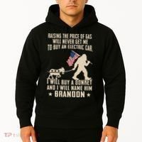 Donkey Pox Destroying America Funny Bigfoot Anti Biden Hoodie thumb 2