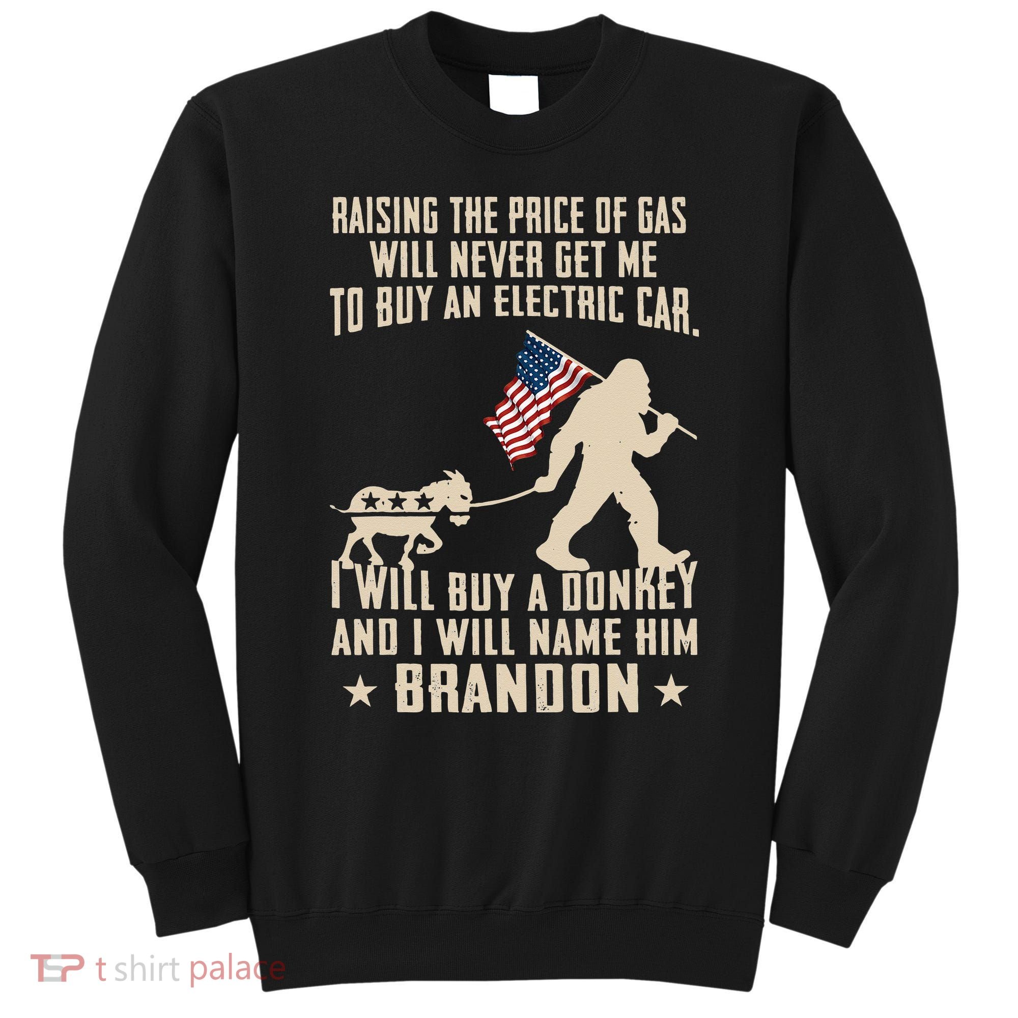 Donkey Pox Destroying America Funny Bigfoot Anti Biden Sweatshirt