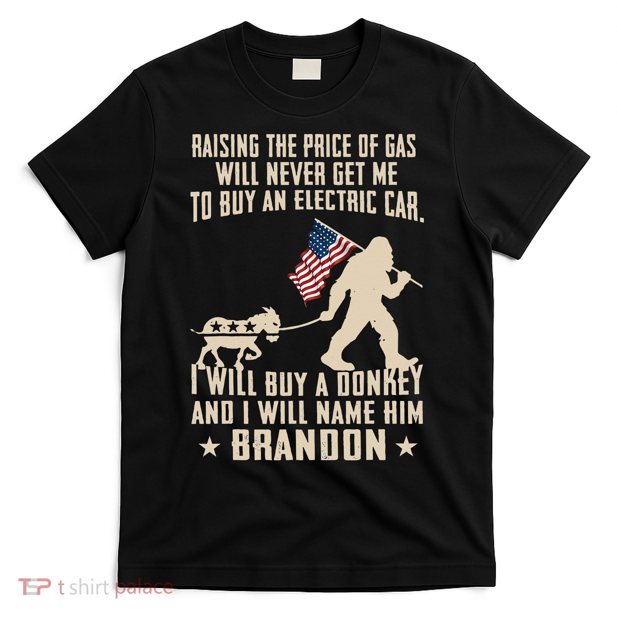Donkey Pox Destroying America Funny Bigfoot Anti Biden T-Shirt
