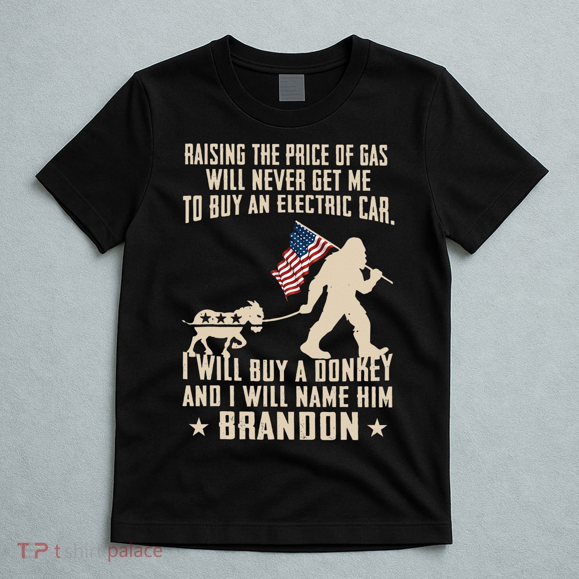 Donkey Pox Destroying America Funny Bigfoot Anti Biden T-Shirt