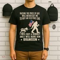 Donkey Pox Destroying America Funny Bigfoot Anti Biden T-Shirt thumb 6