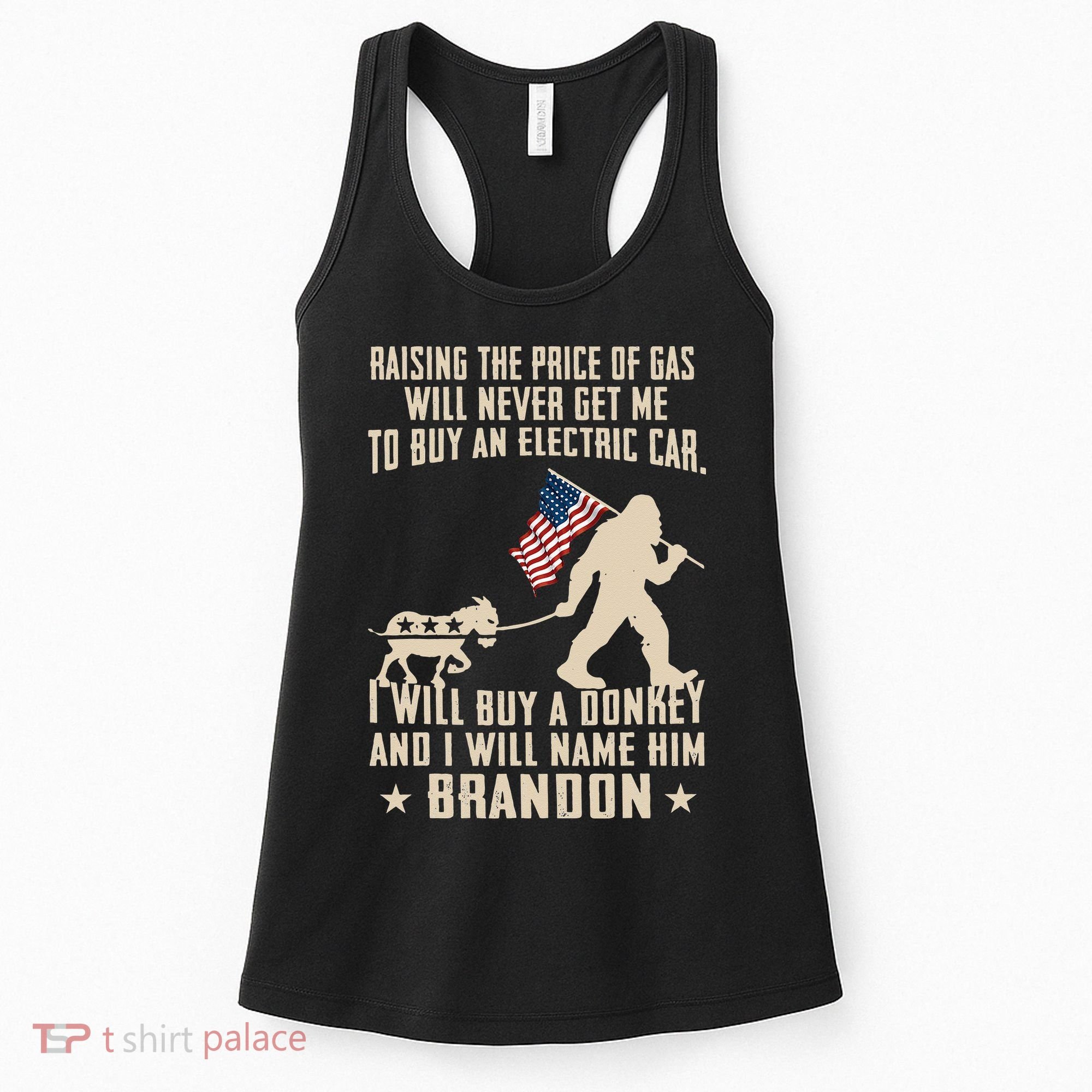 Donkey Pox Destroying America Funny Bigfoot Anti Biden Women's Tank Top