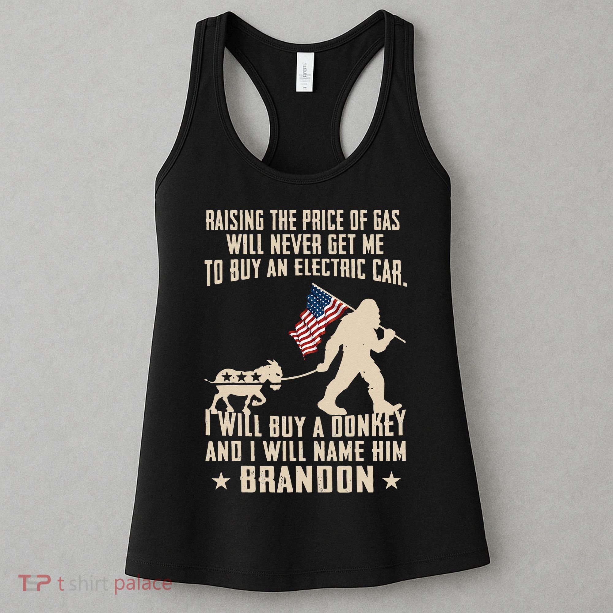 Donkey Pox Destroying America Funny Bigfoot Anti Biden Women's Tank Top