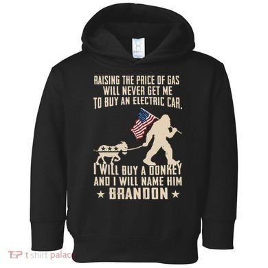 Donkey Pox Destroying America Funny Bigfoot Anti Biden Toddler Hoodie