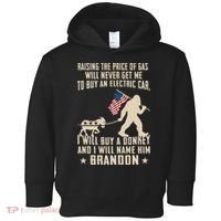 Donkey Pox Destroying America Funny Bigfoot Anti Biden Toddler Hoodie thumb 0