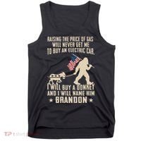 Donkey Pox Destroying America Funny Bigfoot Anti Biden Tank Top thumb 0