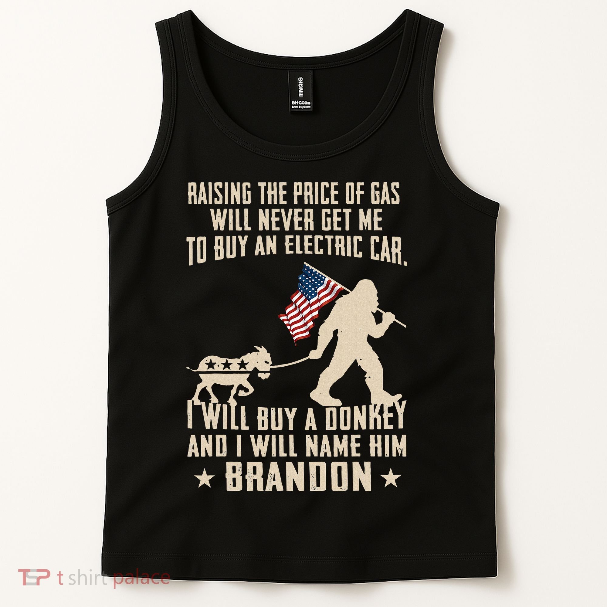 Donkey Pox Destroying America Funny Bigfoot Anti Biden Tank Top