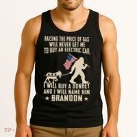 Donkey Pox Destroying America Funny Bigfoot Anti Biden Tank Top thumb 3