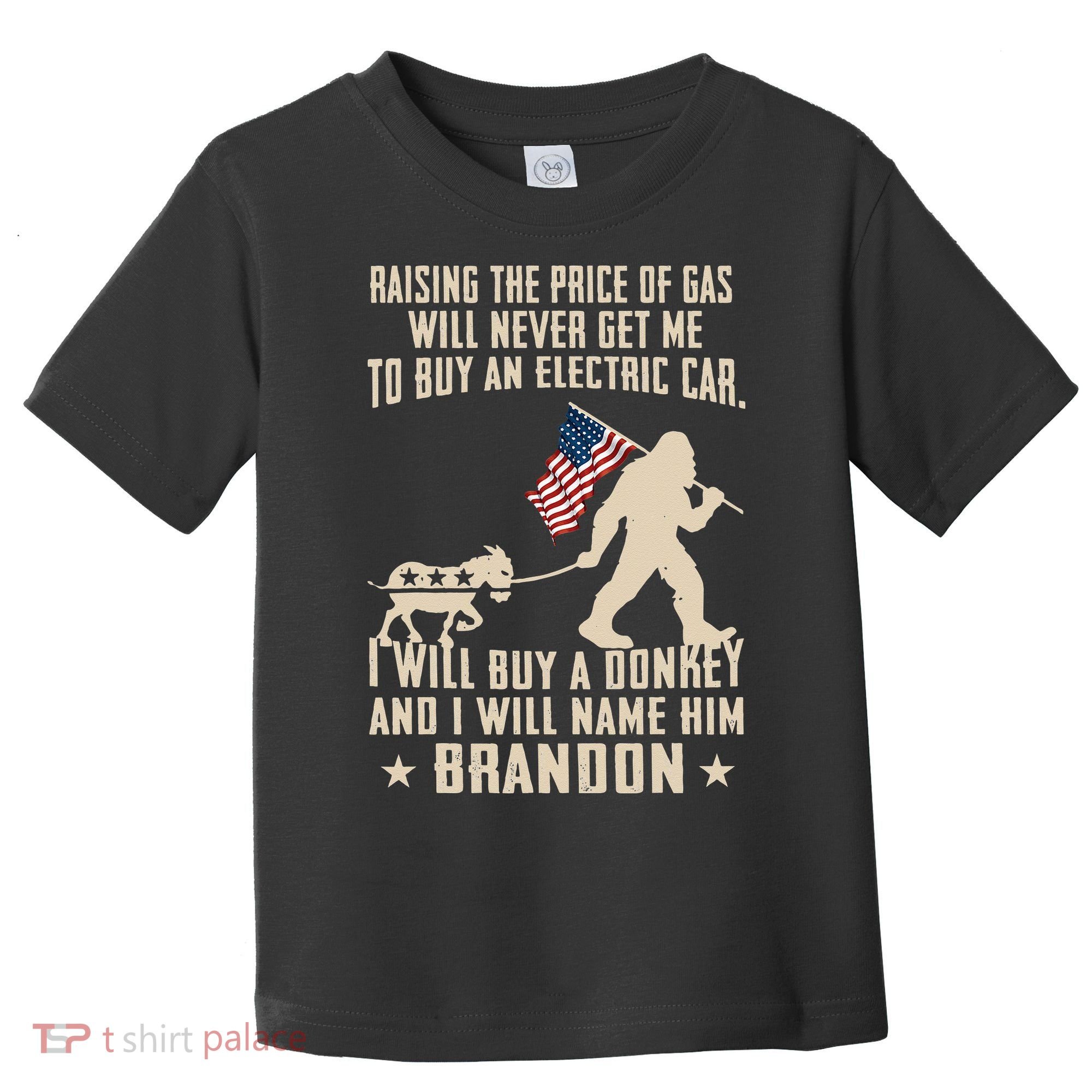 Donkey Pox Destroying America Funny Bigfoot Anti Biden Toddler T-Shirt