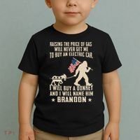 Donkey Pox Destroying America Funny Bigfoot Anti Biden Toddler T-Shirt thumb 2