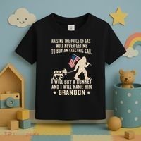 Donkey Pox Destroying America Funny Bigfoot Anti Biden Toddler T-Shirt thumb 3