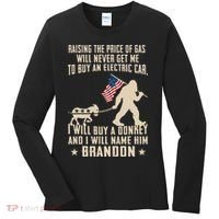 Donkey Pox Destroying America Funny Bigfoot Anti Biden Women's Long Sleeve Shirt thumb 0
