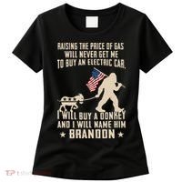 Donkey Pox Destroying America Funny Bigfoot Anti Biden Women's T-Shirt thumb 0
