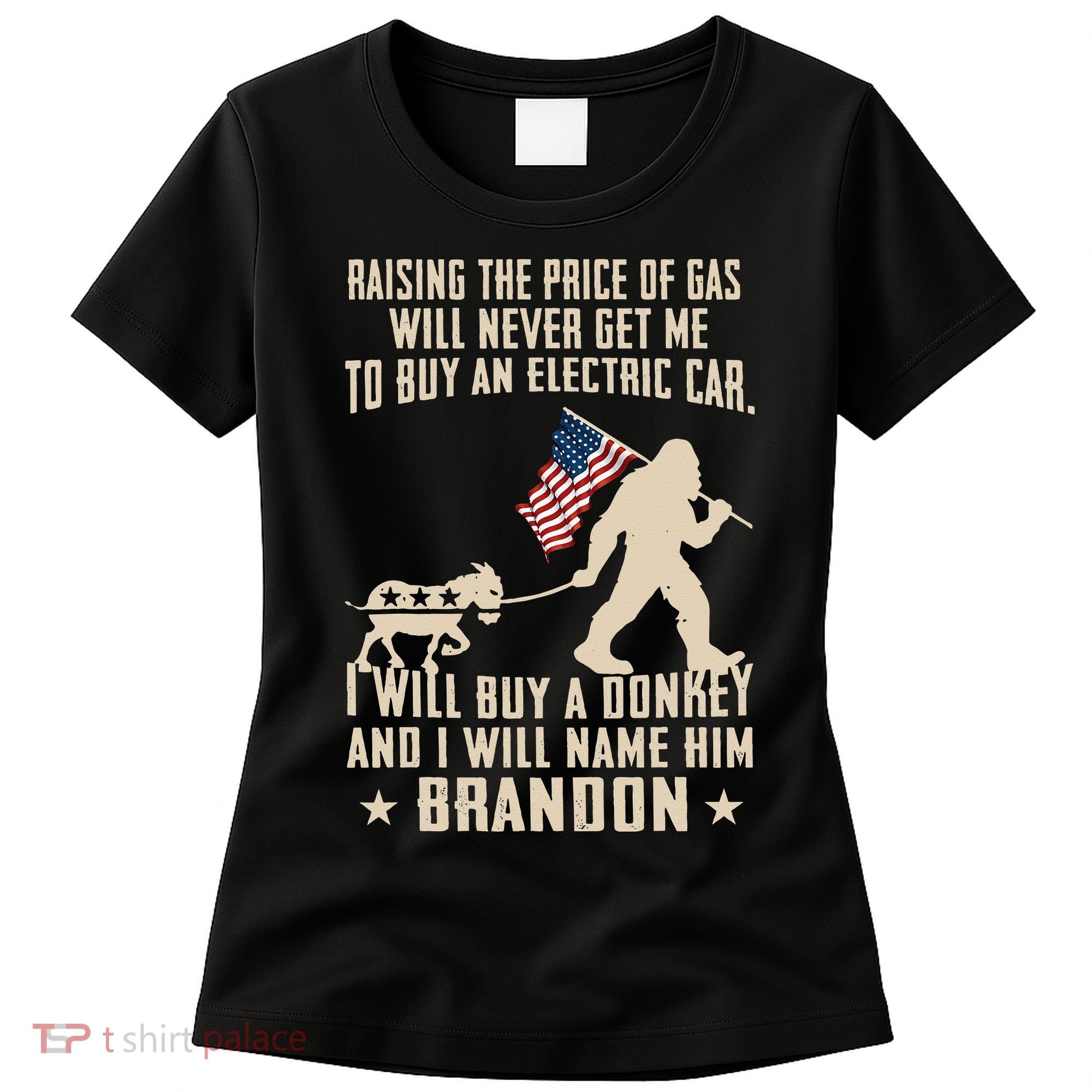 Donkey Pox Destroying America Funny Bigfoot Anti Biden Women's T-Shirt