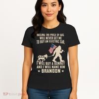 Donkey Pox Destroying America Funny Bigfoot Anti Biden Women's T-Shirt thumb 4