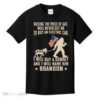 Donkey Pox Destroying America Funny Bigfoot Anti Biden Kids T-Shirt thumb 0