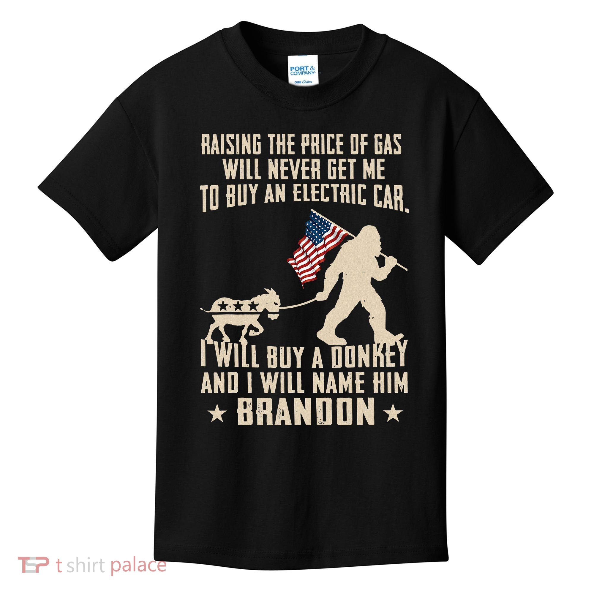 Donkey Pox Destroying America Funny Bigfoot Anti Biden Kids T-Shirt