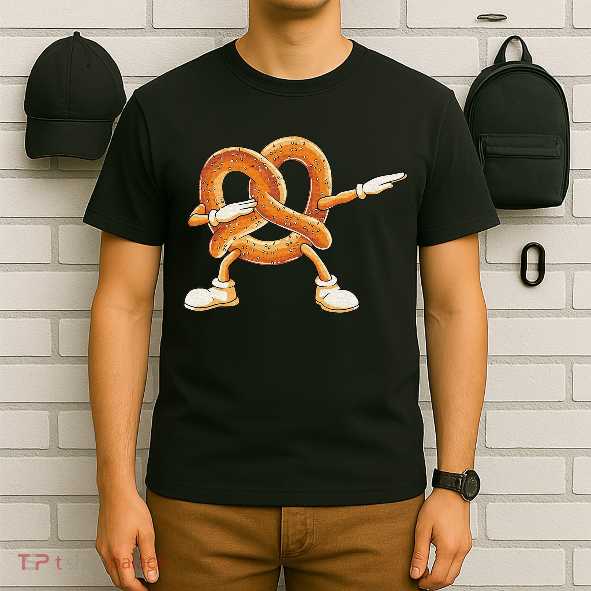 Dabbing Pretzel Dab Pretzel Dancing Pretzel Birthday Party T-Shirt