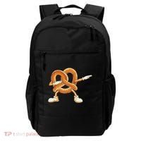Dabbing Pretzel Dab Pretzel Dancing Pretzel Birthday Party Backpack thumb 0