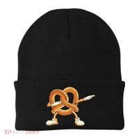 Dabbing Pretzel Dab Pretzel Dancing Pretzel Birthday Party Beanie thumb 0