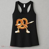 Dabbing Pretzel Dab Pretzel Dancing Pretzel Birthday Party Women's Tank Top thumb 3