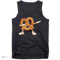 Dabbing Pretzel Dab Pretzel Dancing Pretzel Birthday Party Tank Top thumb 0