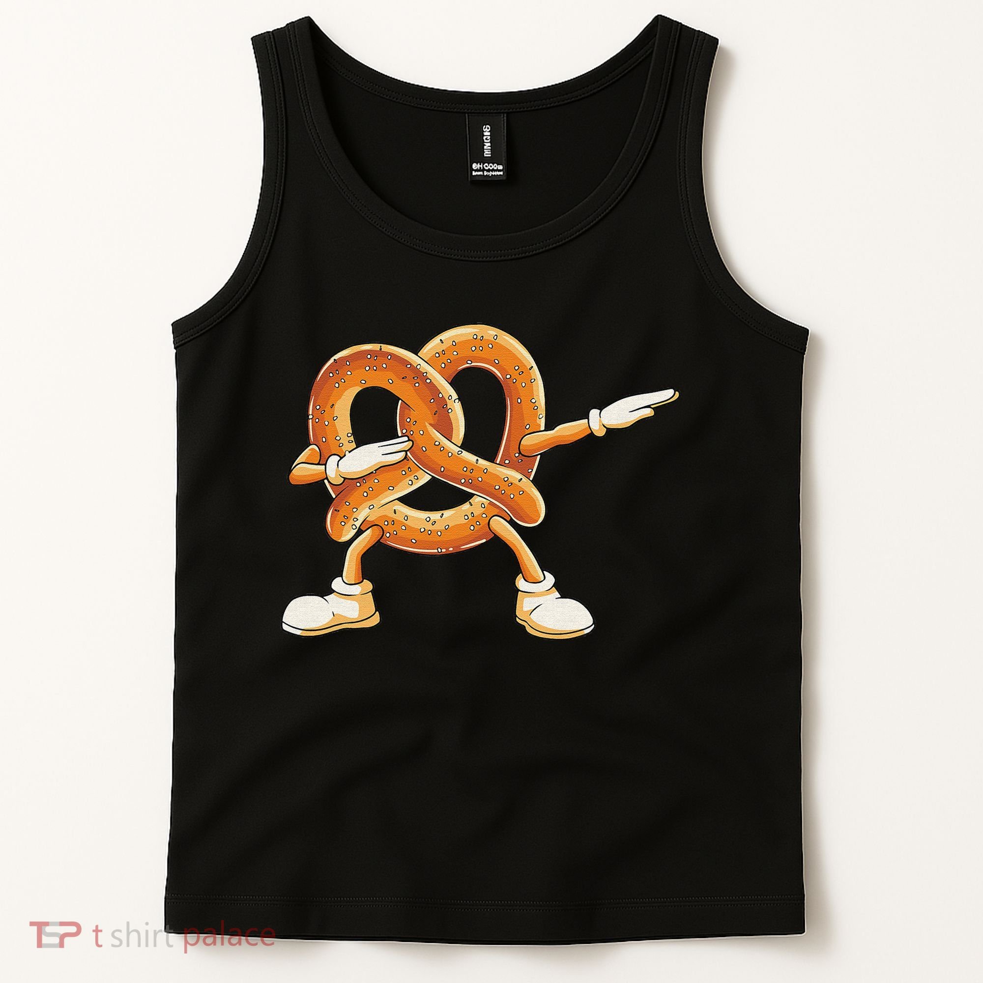 Dabbing Pretzel Dab Pretzel Dancing Pretzel Birthday Party Tank Top
