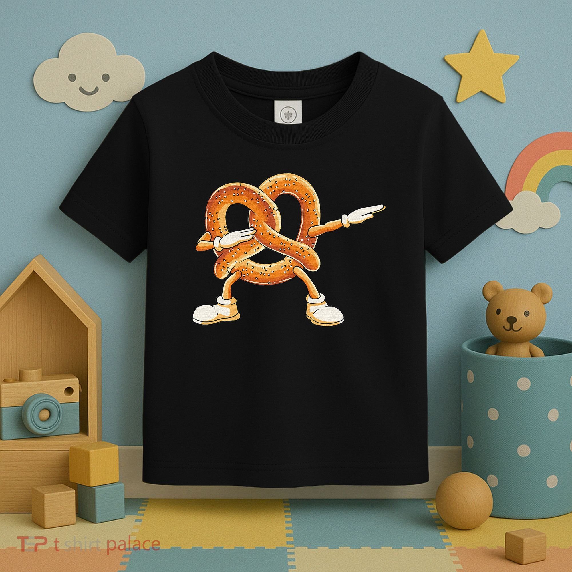 Dabbing Pretzel Dab Pretzel Dancing Pretzel Birthday Party Toddler T-Shirt
