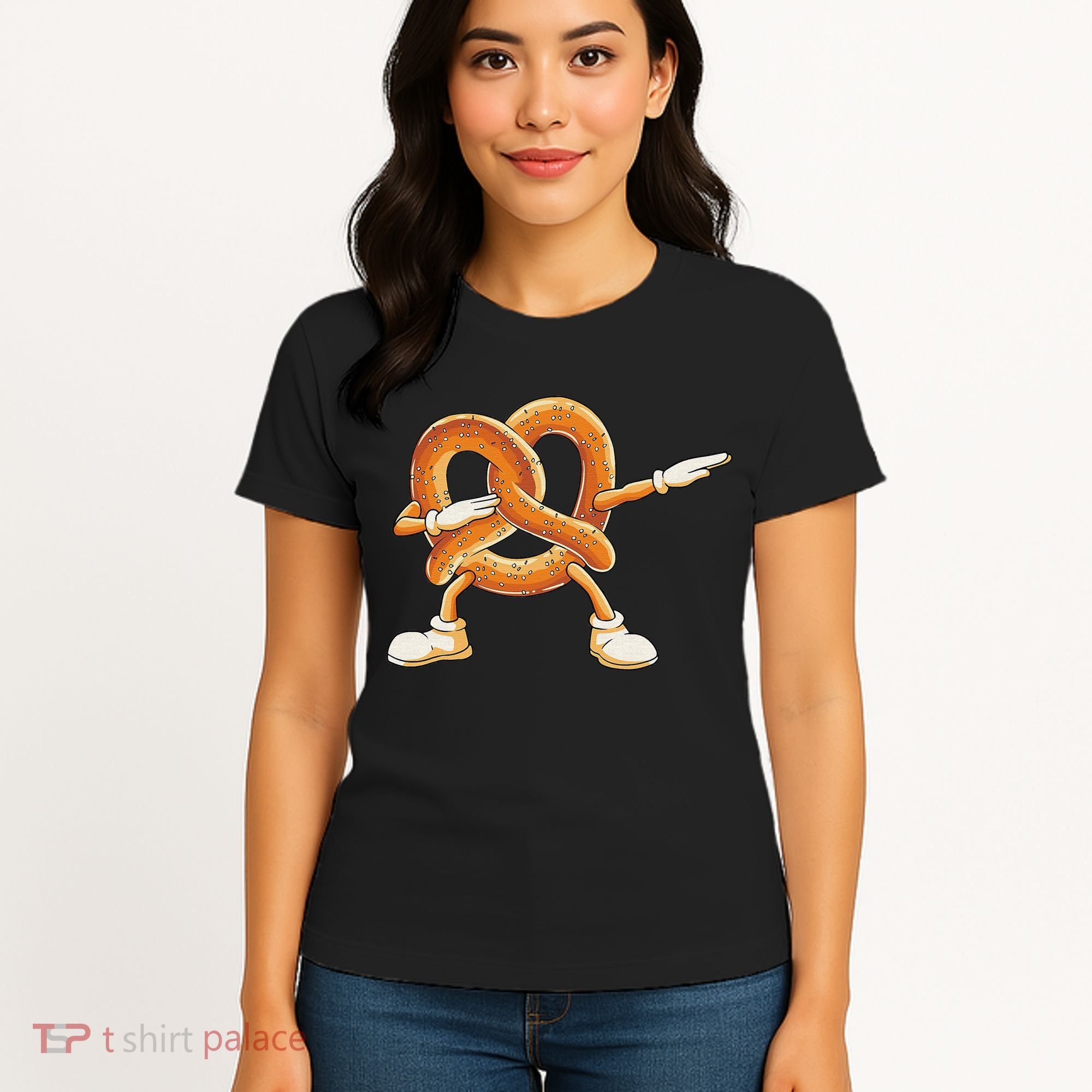 Dabbing Pretzel Dab Pretzel Dancing Pretzel Birthday Party Women's T-Shirt