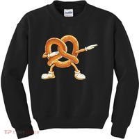 Dabbing Pretzel Dab Pretzel Dancing Pretzel Birthday Party Kids Sweatshirt thumb 0