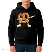Dabbing Pretzel Dab Pretzel Dancing Pretzel Birthday Party Kids Hoodie thumb 4