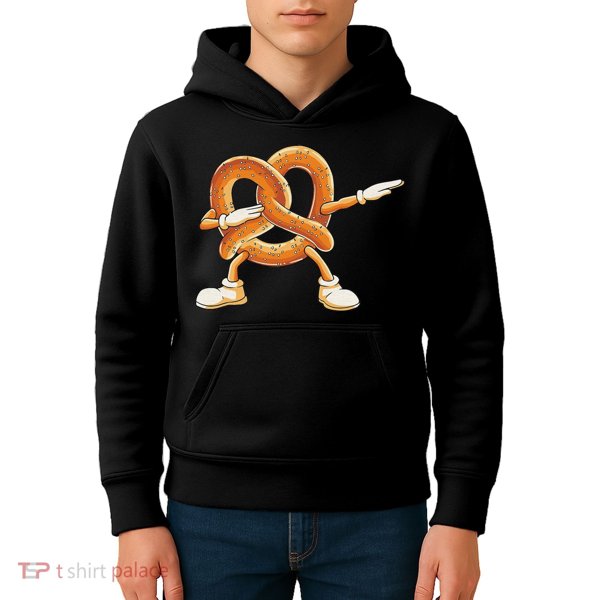 Dabbing Pretzel Dab Pretzel Dancing Pretzel Birthday Party Kids Hoodie