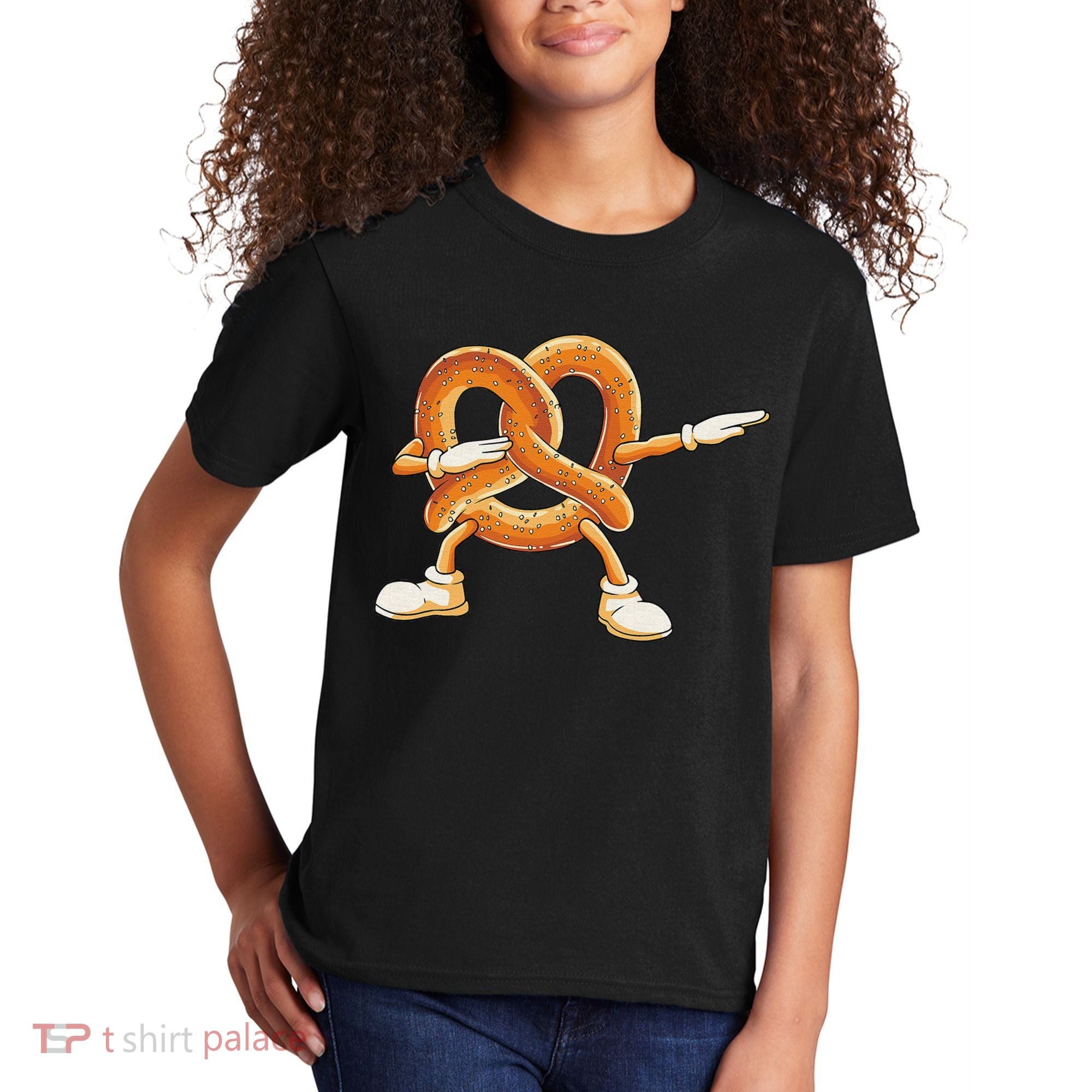 Dabbing Pretzel Dab Pretzel Dancing Pretzel Birthday Party Kids T-Shirt