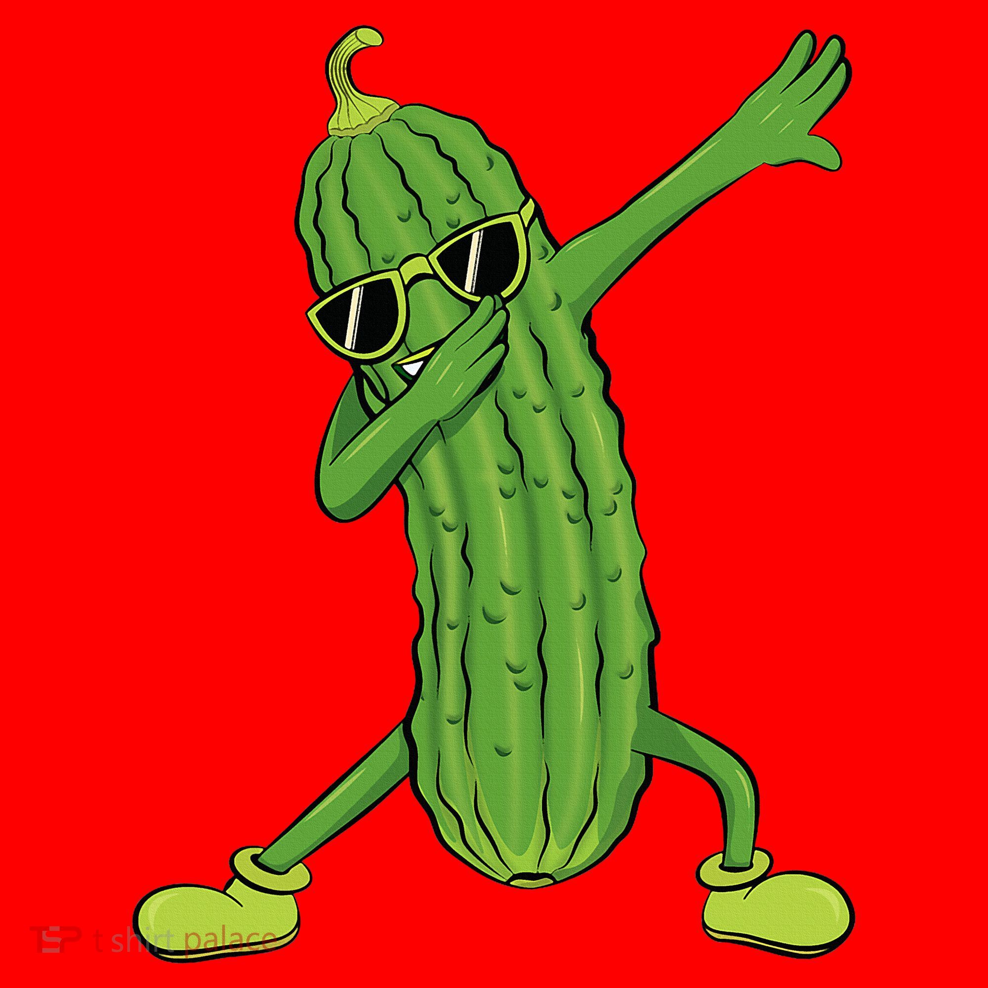 Dabbing Pickle Dancing Cucumber Lover Funny Gifts Santa Hat
