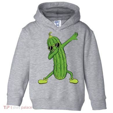 Dabbing Pickle Dancing Cucumber Lover Funny Gifts Toddler Hoodie