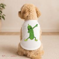Dabbing Pickle Dancing Cucumber Lover Funny Gifts Doggie Tank thumb 2