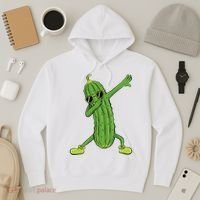 Dabbing Pickle Dancing Cucumber Lover Funny Gifts Hoodie thumb 3