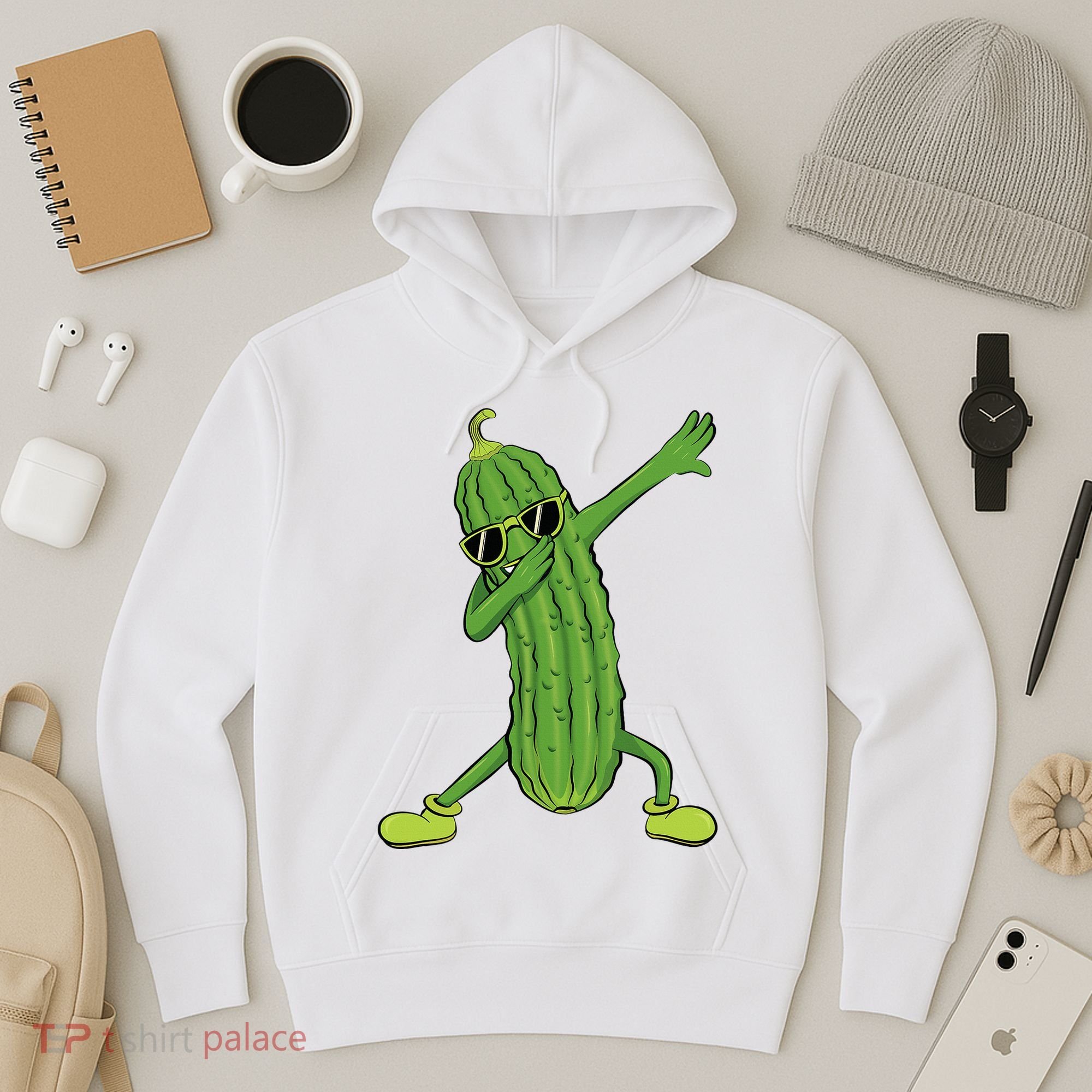 Dabbing Pickle Dancing Cucumber Lover Funny Gifts Hoodie
