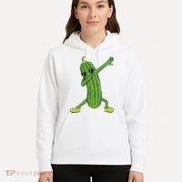 Dabbing Pickle Dancing Cucumber Lover Funny Gifts Hoodie thumb 5