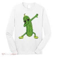 Dabbing Pickle Dancing Cucumber Lover Funny Gifts Long Sleeve Shirt thumb 0
